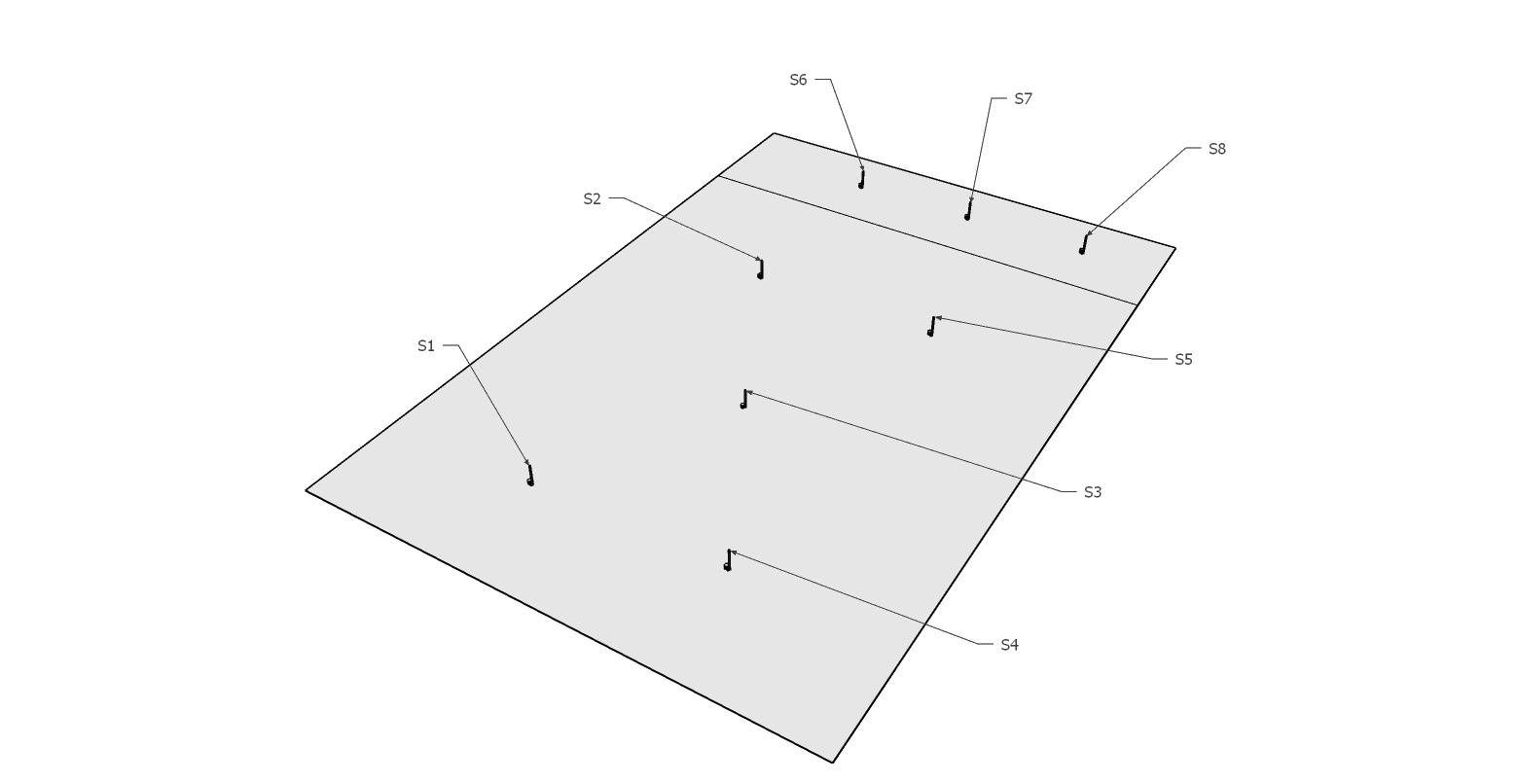 EVAP sensor layout